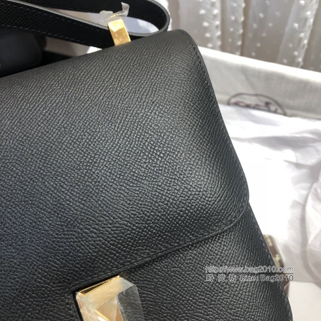 Hermes空姐包 愛馬仕Constance方胖子半手工 Epsom掌紋小牛進口皮 Hermes單肩斜挎包  tdh2089